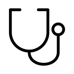 stethoscope icon or logo isolated sign symbol vector illustration - high quality black style vector icons
