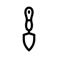 trowel icon or logo isolated sign symbol vector illustration - high quality black style vector icons
