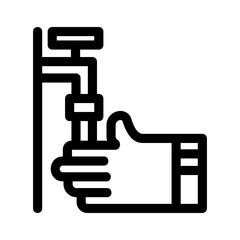 washing hands icon or logo isolated sign symbol vector illustration - high quality black style vector icons
