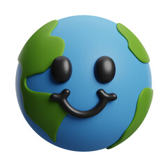 earth cute 3d illustration