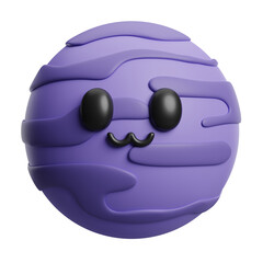 uranus cute 3d illustration