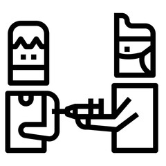 injection line icon style