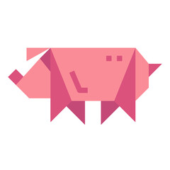pig flat icon style