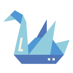 swan flat icon style