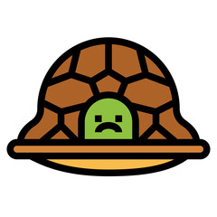 turtle filled outline icon style