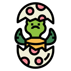 turtle filled outline icon style