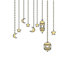 Ramadan Lantern Light Chain Decoration Curtain Lamp