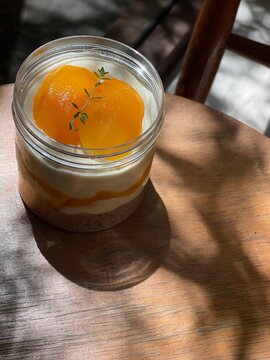 Mayong chid plango cheese pie, Thailand cafe menu sweet fruit 