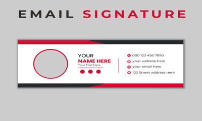 Modern creative business email signature template