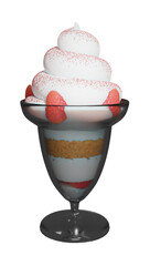 strawberry vanilla cream parfait