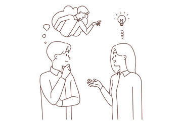 Man worker think of stealing coworker ideas 