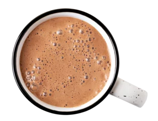 Zelfklevend Fotobehang Cup of hot chocolate on transparent background. png file © Gresei