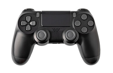 Video Game controller on transparent background. png file