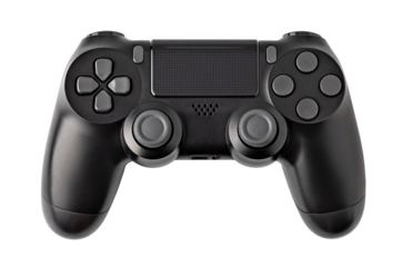 Video Game controller on transparent background. png file