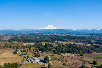 Mount Rainier and the Cascades of Washington State in March © George