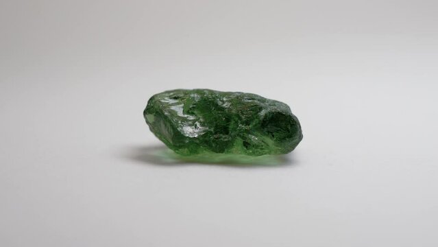 Authentic Raw Moldavite Rocks Crystal Gemstone 4k 30p Macro Shots