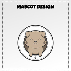 Vector petshop logo mascot illustration vector design