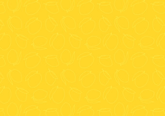 Mango pattern wallpaper. Mango symbol vector. Thailand fruit.