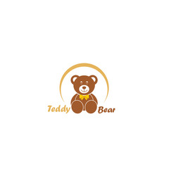 Naklejka premium Cute bear toy animal icon isolated on white background