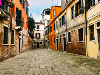 Obraz na płótnie Canvas Antique building view in Venice, ITALY