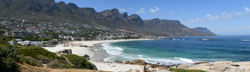 View at Camps bay near Cape Town on South Africa