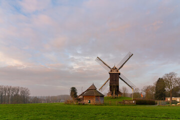 Fototapeta na wymiar An Windmill in the morning