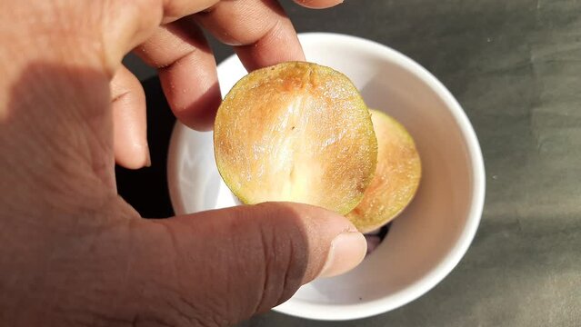 Manilkara zapota fruits. Its other names apodilla fruits, sapote,&nbsp;chicozapote,&nbsp;chico fruits,&nbsp;chicle fruit,&nbsp;naseberry, and nispero. Popular and tasty fruits. 