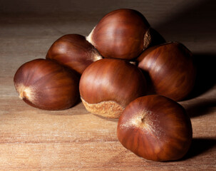 Chestnuts ready to roast