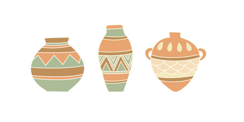 Ancient jug triple abstract clipart