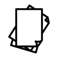 sheet paper document line icon vector illustration