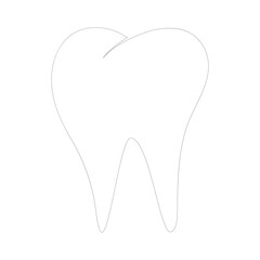 Vector tooth icon