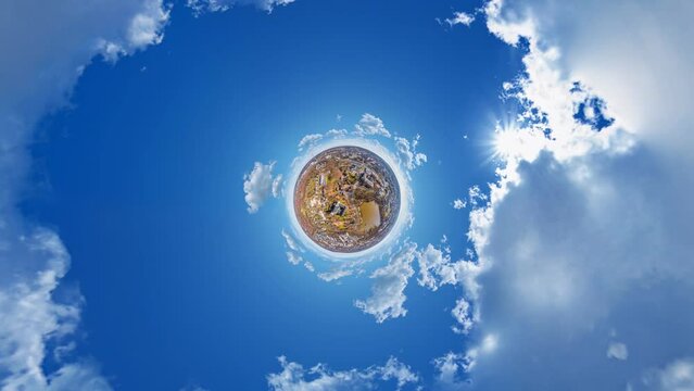 chemnitz saxony anhalt aerial skypano 360&deg; fly in