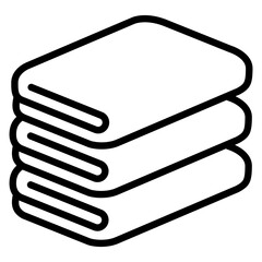 Toallas plegadas con líneas © teracreonte