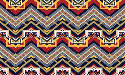 Geometric ethnic pattern for background,fabric,wrapping,clothing,wallpaper,Batik,carpet,embroidery style.