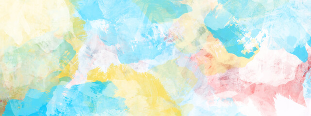 colorful watercolor background.