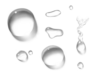 water drops rain droplets rainy fog drop fizz separate on transparent background
