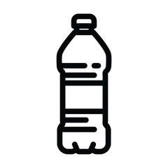 container water plastic bottle line icon vector illustration
