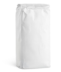 Blank white paper bag package of flour isolated on transparent background - 583049703