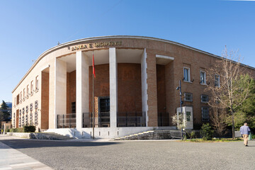 Fototapeta na wymiar Albanian CentraL Bank in Tirana, Albania