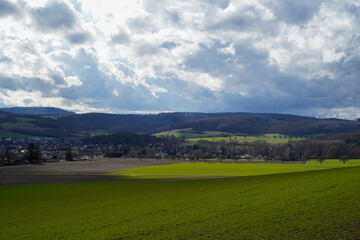 Idyllische Landschaft im Weserbergland
