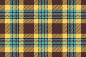 Plaid background, check seamless pattern. Vector fabric texture for textile print, wrapping paper, gift card or wallpaper.