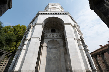 Naklejka premium Milan, Italy - September 10, 2021: Temple of Victory in Milan