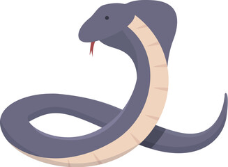 Fototapeta premium King cobra head icon cartoon vector. Snake face. Reptile nature