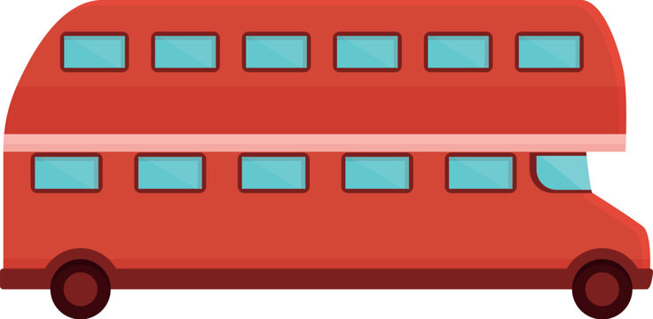 Uk london bus icon cartoon vector. Street tour. City travel