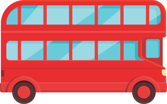 British london bus icon cartoon vector. Uk tour. English city