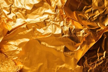 Gold foil texture background illustration with Generative AI