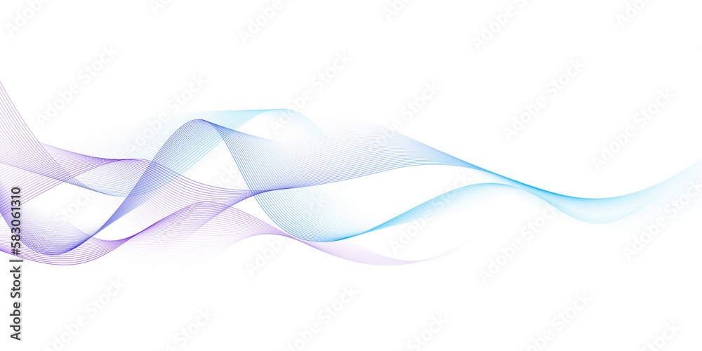 Aufkleber modern abstract glowing wave background. dynamic flowing wave lines design element. futuristic techn