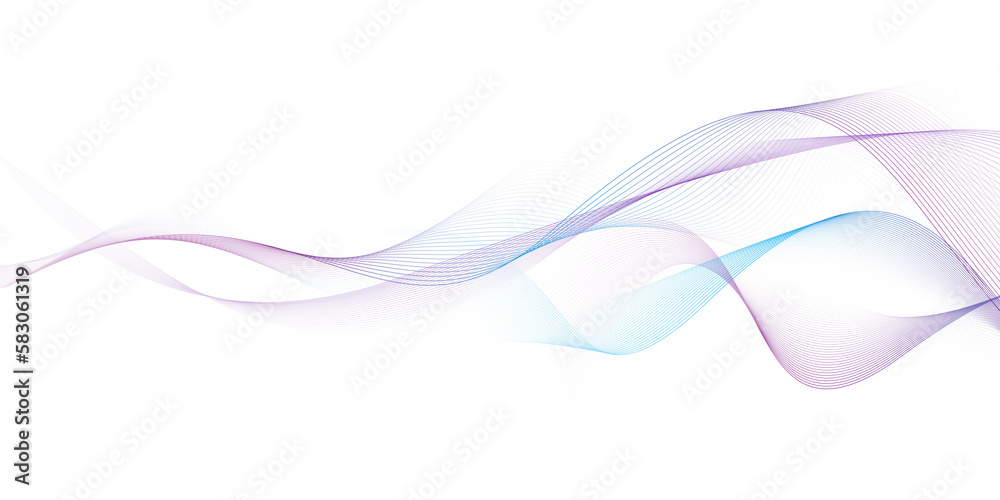 Aufkleber modern abstract glowing wave background. dynamic flowing wave lines design element. futuristic techn