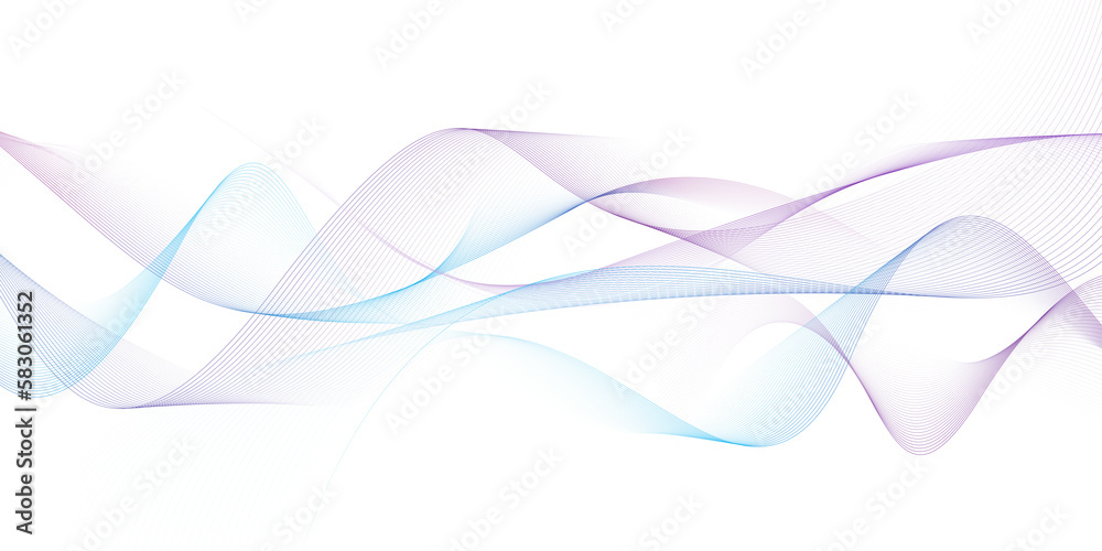 Poster modern abstract glowing wave background. dynamic flowing wave lines design element. futuristic techn