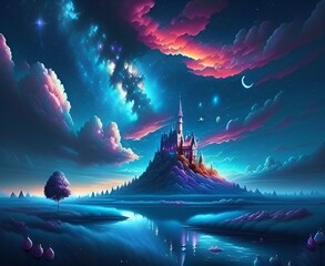 magical beautiful sky background